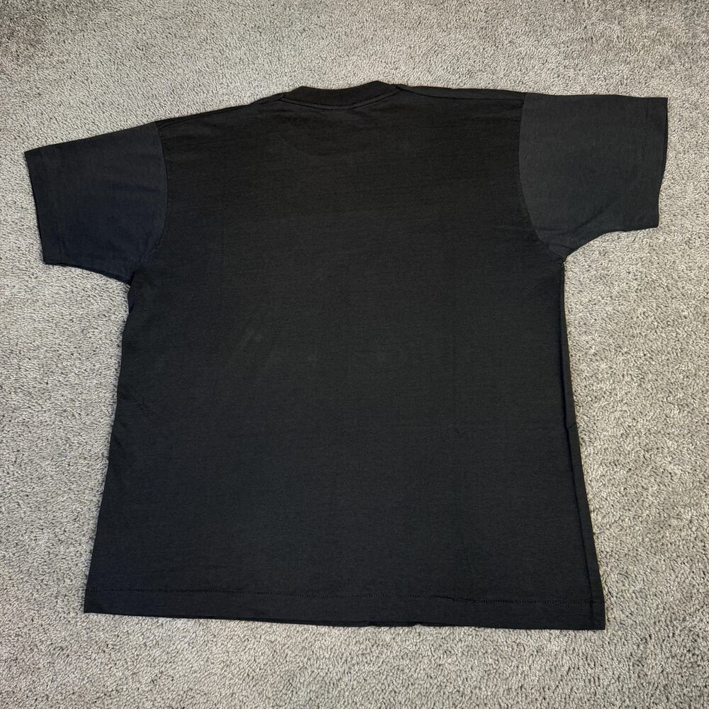 Vintage 90s Crayola Shirt Mens XL Black Crayon Graphic Crew Neck Single Stitch - Picture 6 of 11